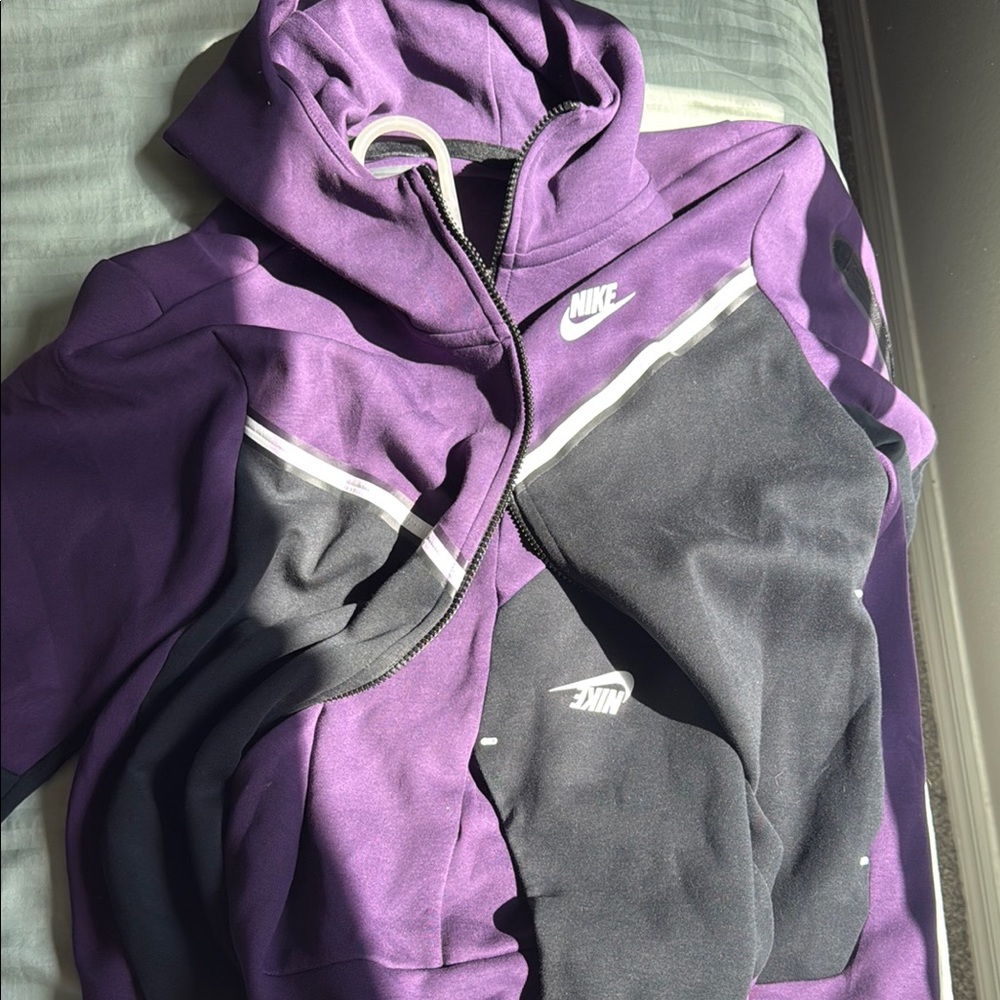 Nike Purple and Black Hoodie